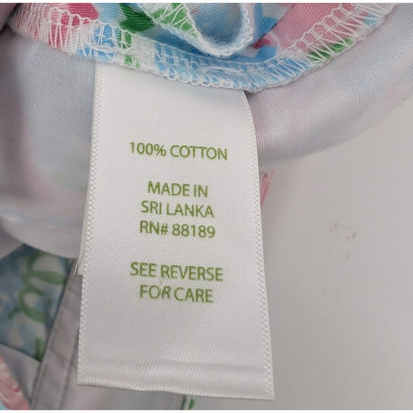 Lilly Pulitzer Callahan Short in Lobstah Roll Size 0 100% Cotton Blue Pink - Picture 6 of 8